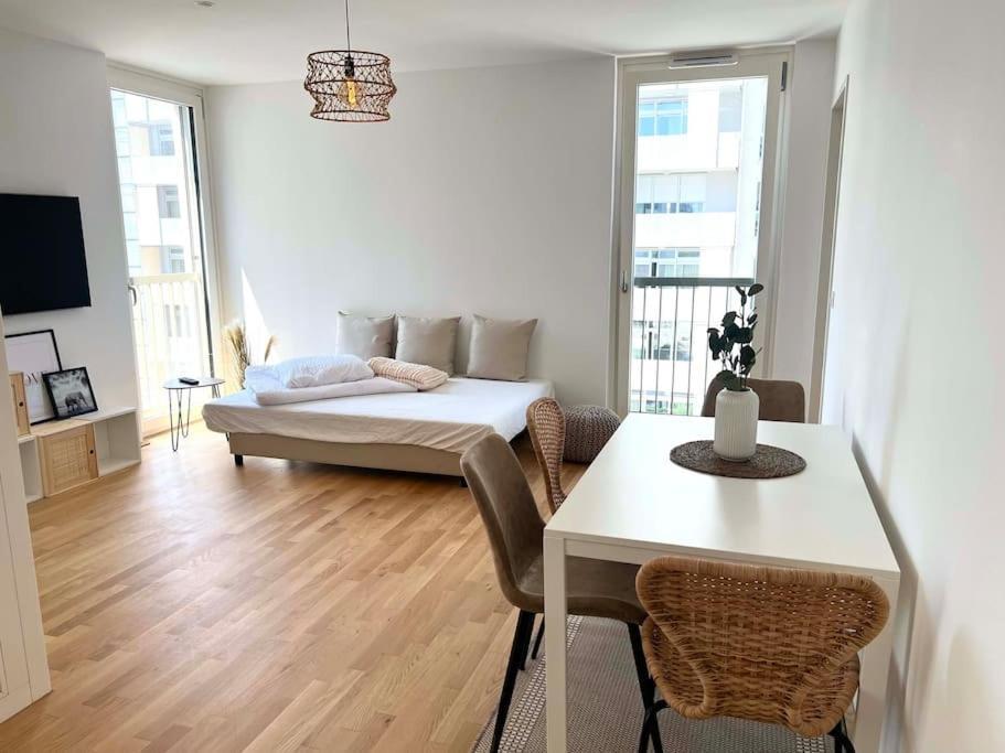 וינה Donaublick Oasis: Stylische Wohnung מראה חיצוני תמונה