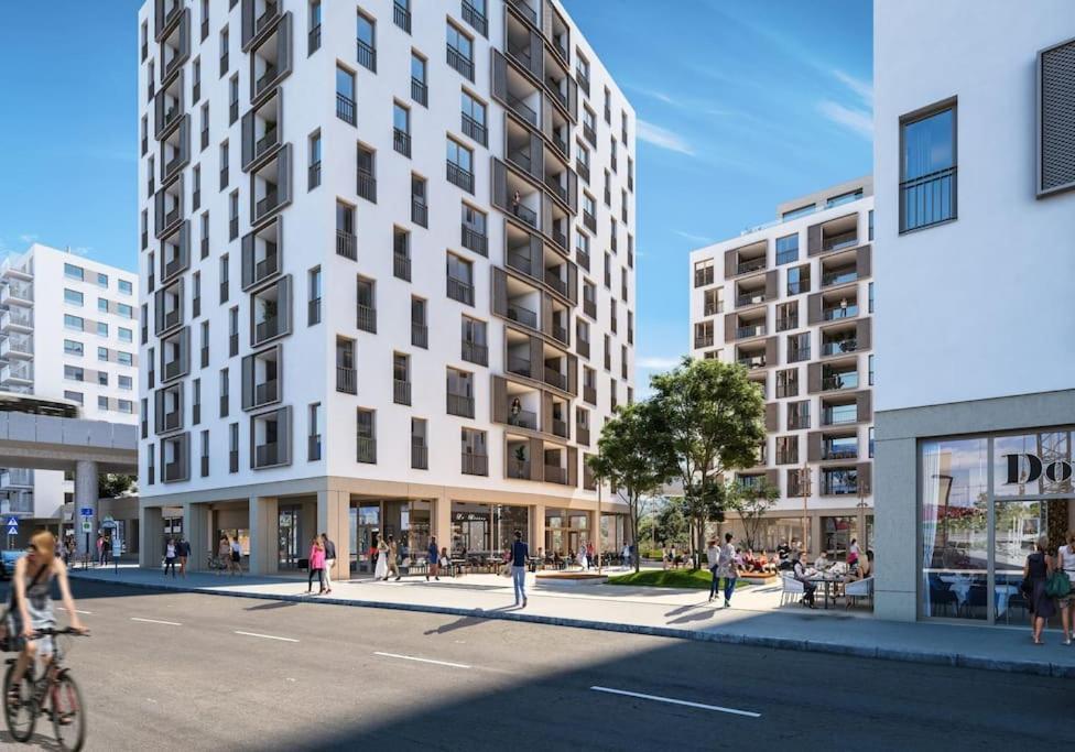 וינה Donaublick Oasis: Stylische Wohnung מראה חיצוני תמונה